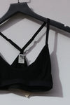 BASERANGE knitted stretch bra BRXX black